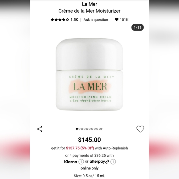 ✨️La Mer Cream Mini✨️ - Picture 4 of 4
